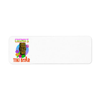 Etiqueta Bar de Cosmo's Tiki