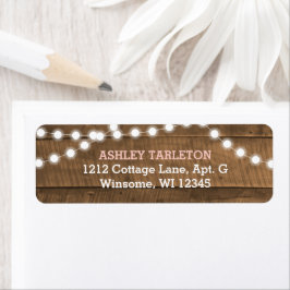 Etiqueta Barnwood Lights Pink