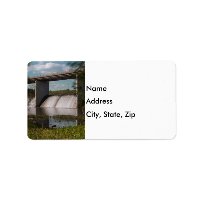 Etiqueta Barragem do Lago Springfield (Frente)