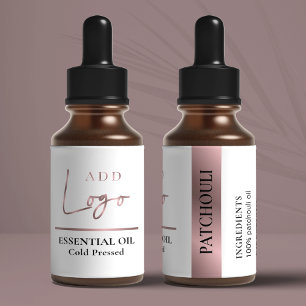 Etiqueta Barramento de óleo essencial Cosmético do Logotipo