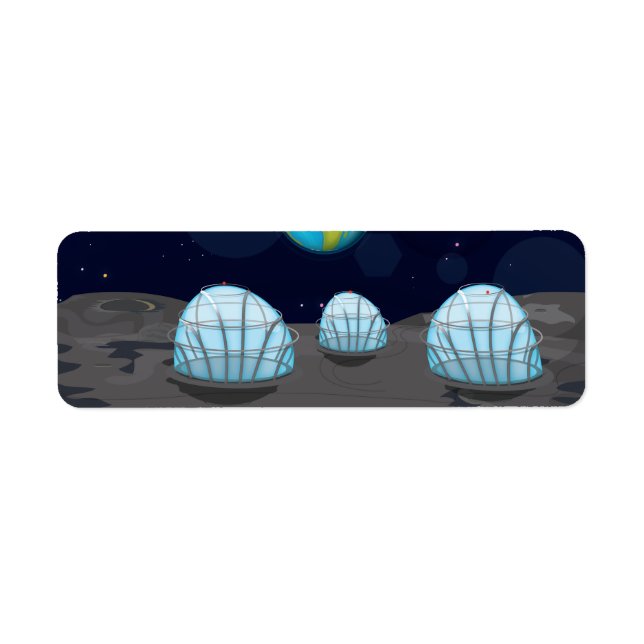 Etiqueta Base lunar (Frente)