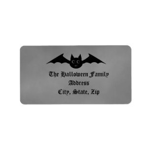 Etiqueta Bastão de vampiro gótico bonito do Dia das Bruxa