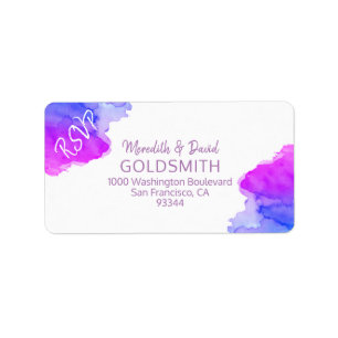 Etiqueta Bastão Mitzvah RSVP do retorno da estrela de Davi