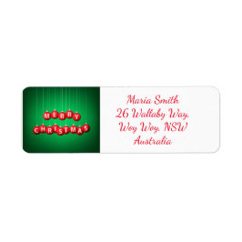 Etiqueta Bateria de Natal