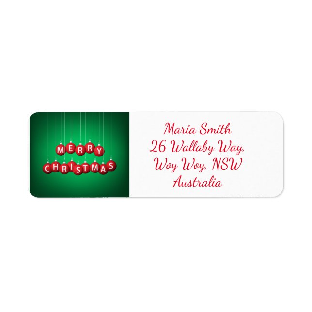 Etiqueta Bateria de Natal (Frente)