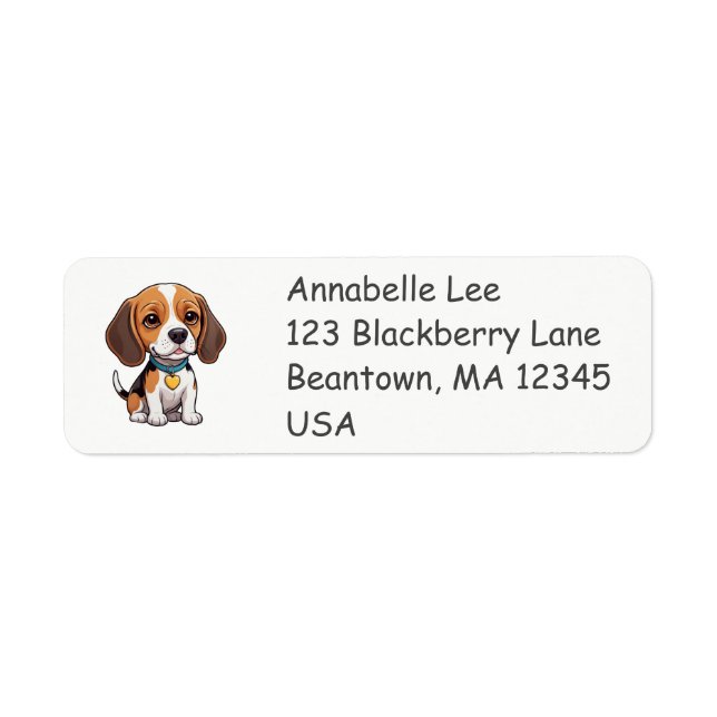Etiqueta Beagle Fofo (Frente)
