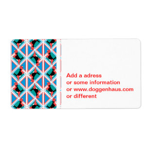 Etiqueta Beagle Pattern Quattrodog