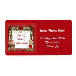 Etiqueta Beary Felry Christmas