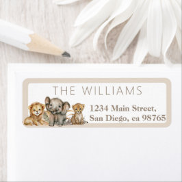 Etiqueta Bebê Safari Animal Boho Chá de fraldas