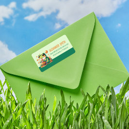 Etiqueta Bebendo Verde - Laranja Boba