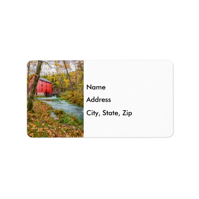 Etiqueta Beco Mill No Autumn Address Labels (Frente)