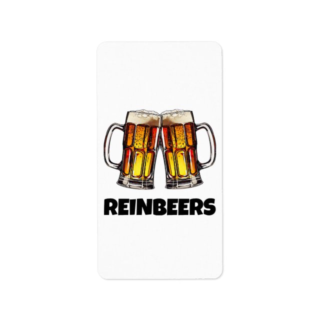 Etiqueta Beer Christmas Reinbeers (Frente)