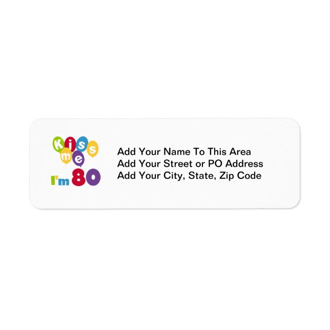 Etiqueta Beije-me, tenho 80 t-shirts e presentes (Frente)