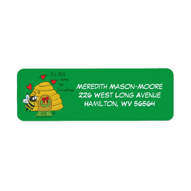 Etiqueta Bela Festa de Natal Engraçada Cartoon (Frente)