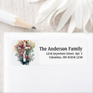 Etiqueta Bela Watercolor - Páscoa Cristã