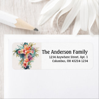 Etiqueta Bela Watercolor - Páscoa Cristã