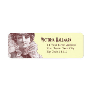 Etiqueta Beleza de fascínio do Victorian - diva da época