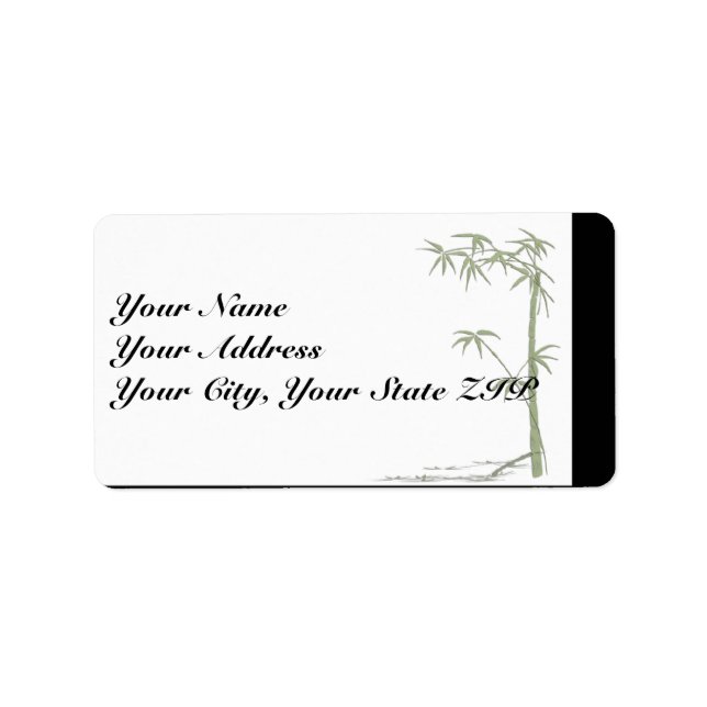 Etiqueta Beleza do bambu (Frente)