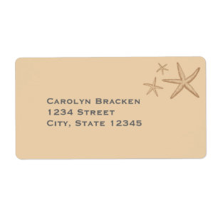 Etiqueta Belo Beige Beach Starfish
