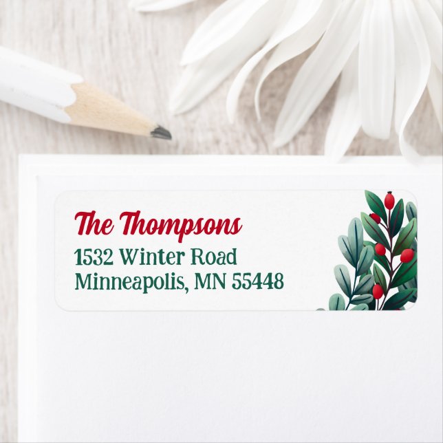 Etiqueta Belo Berry Greenery Natal (Insitu)