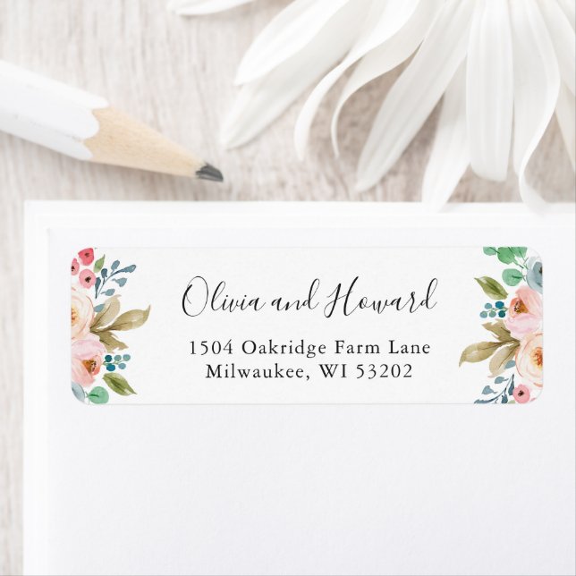 Etiqueta Belo Botânico Aquarela Chic Floral (Insitu)