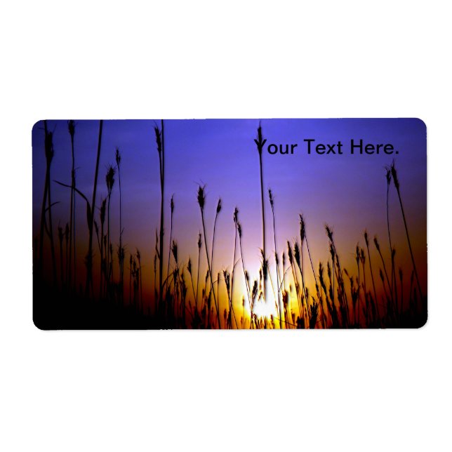 Etiqueta Belo Campo de Trigo no Sol (Frente)