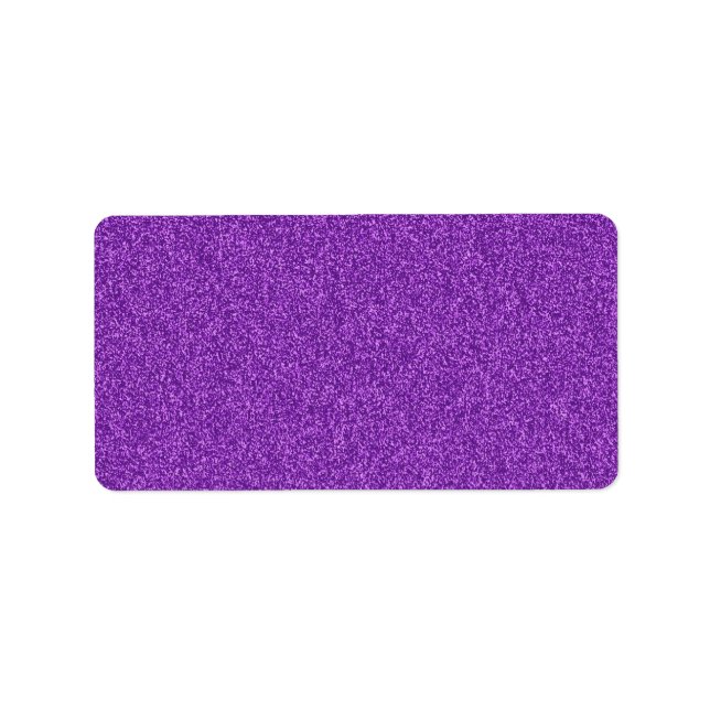 Etiqueta Belo efeito brilho feminino roxo (Frente)