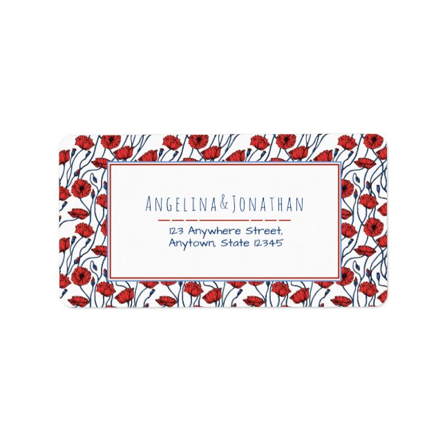 Etiqueta Belo padrão de Buquê de pipoca (Frente)