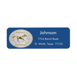 Etiqueta Belt de Natal Ocidental