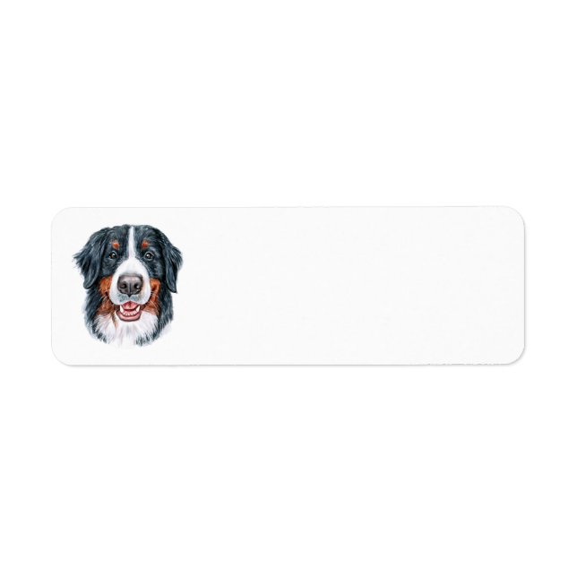 Etiqueta Bernese Mountain Address Labels (Frente)