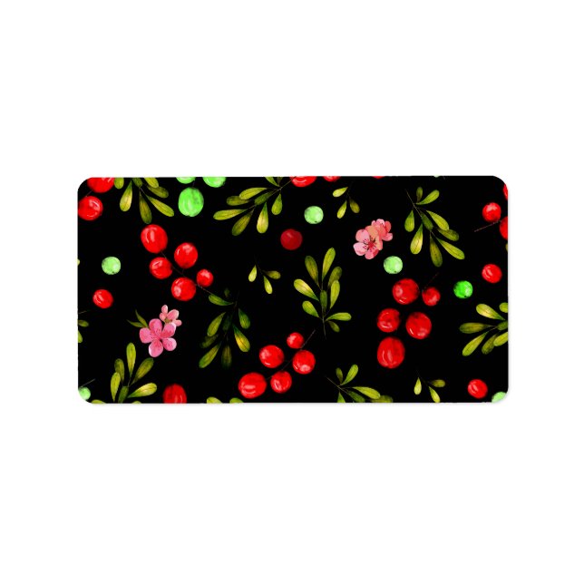 Etiqueta Berries Pattern (Frente)