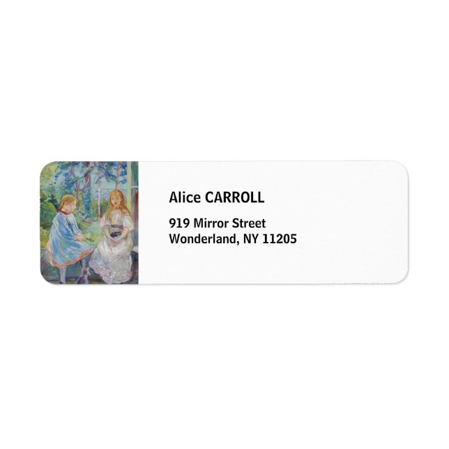 Etiqueta Berthe Morisot - Jovens Garotas na Janela (Frente)