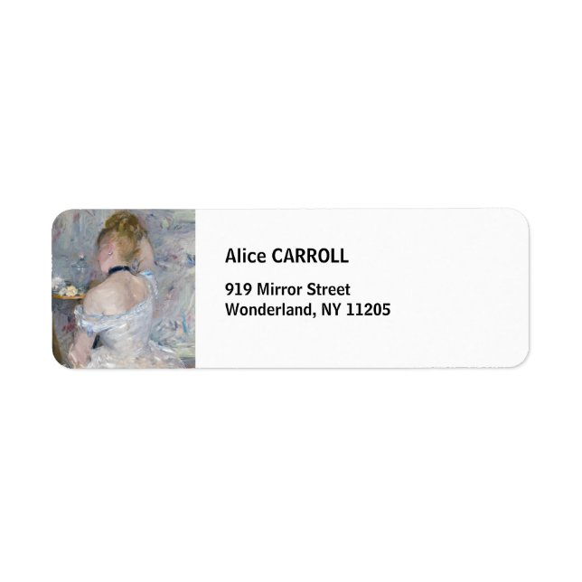 Etiqueta Berthe Morisot - Mulher na sua Toilette (Frente)