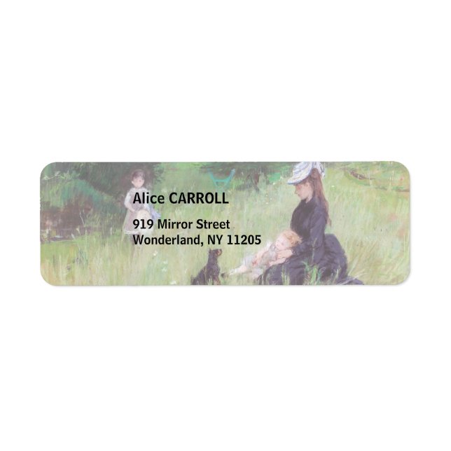 Etiqueta Berthe Morisot - Num Parque / Dans le parc (Frente)