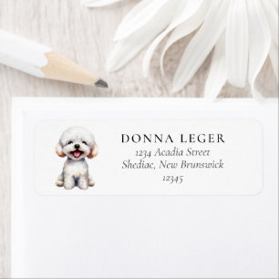 Etiqueta Bichon Frise Dog
