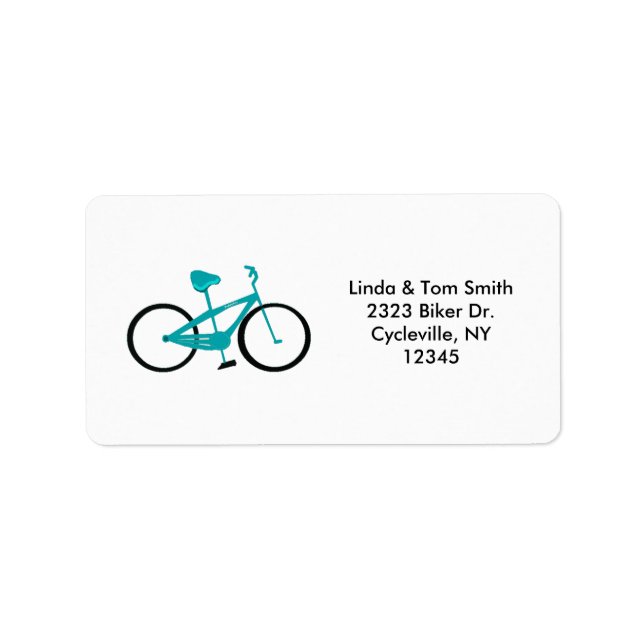 Etiqueta Bicicleta Aqua (Frente)