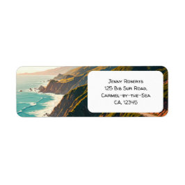Etiqueta Big Sur Costa Central da Califórnia