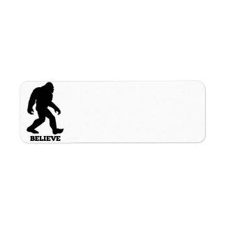 Etiqueta Bigfoot BELIEVE Sasquatch
