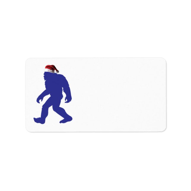 Etiqueta Bigfoot Santa Claus (Frente)