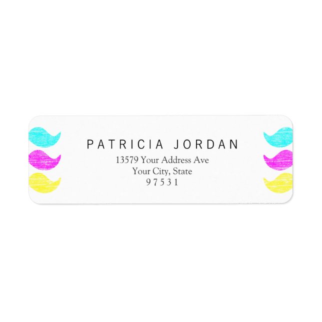 Etiqueta Bigodes CMY (estilo letterpress) (Frente)