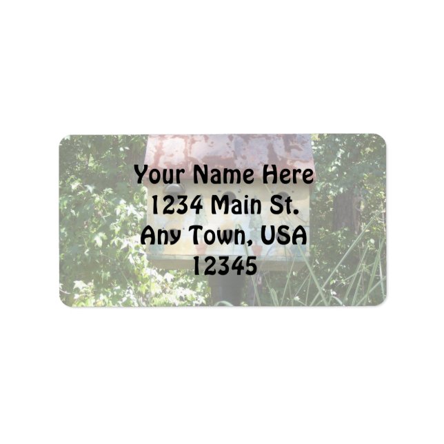 Etiqueta Birdhouse (Frente)