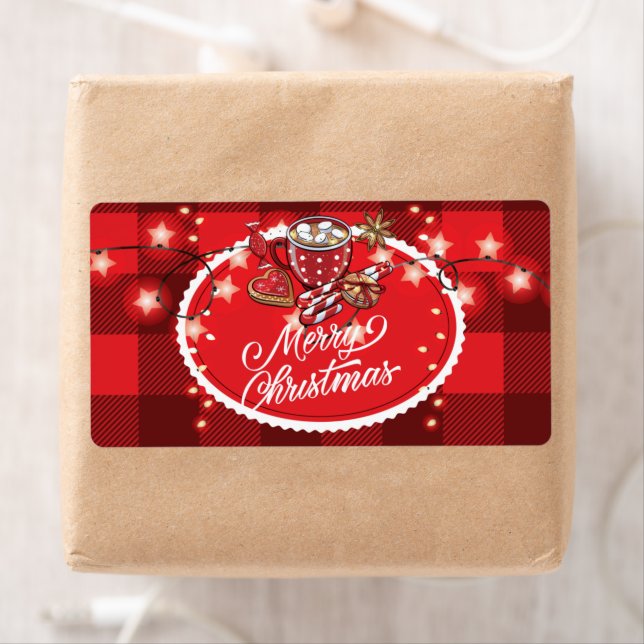Etiqueta Biscoitos e cacau Feliz Natal (Insitu)