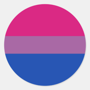Etiqueta bissexual do círculo do orgulho