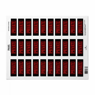 Etiqueta Black Private