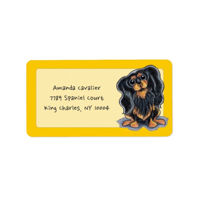 Etiqueta Black Tan CKCS Studio Sunshine Dourado (Frente)