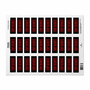 Etiqueta Black Top Secret