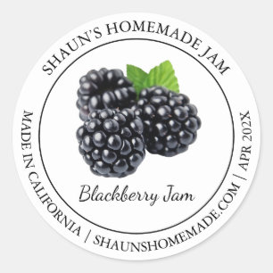 Etiqueta Blackberry Jam Modern
