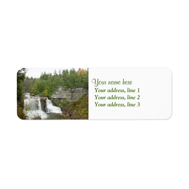 Etiqueta Blackwater Falls Address Labels (Frente)