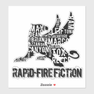 Etiqueta BLKlogo do adesivo de corte RFF Griffin