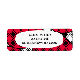 Etiqueta Blob Harlequin rosa